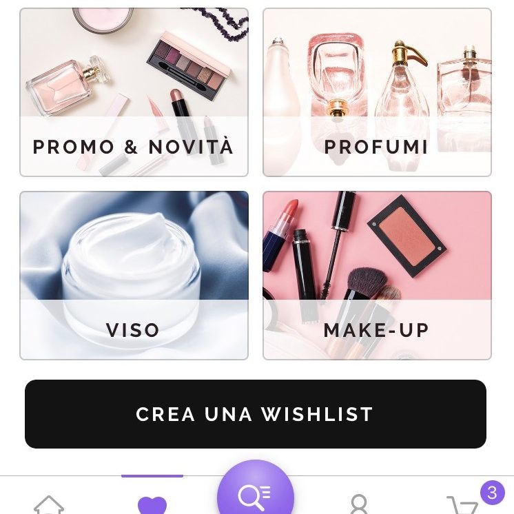 Wishlist nuova App Marionnaud