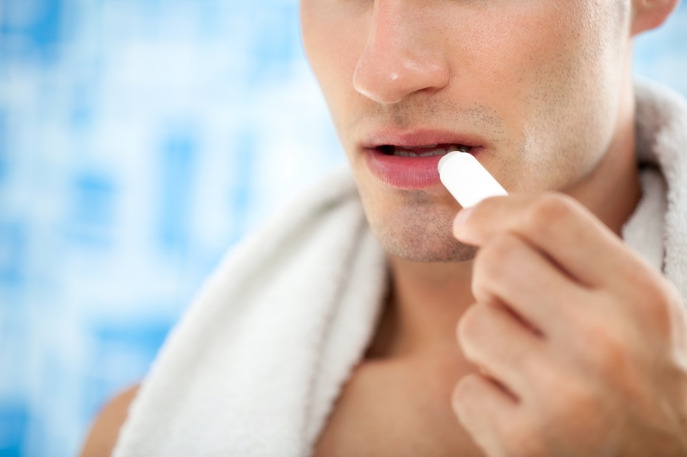 Male lips care