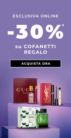 Esclusiva online -30% su cofanetti regalo Gucci YSL Prada acquista ora