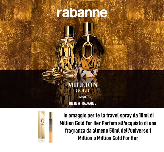 Paco Rabanne Million Gold For Her – Profumo femminile con offerta spray omaggio