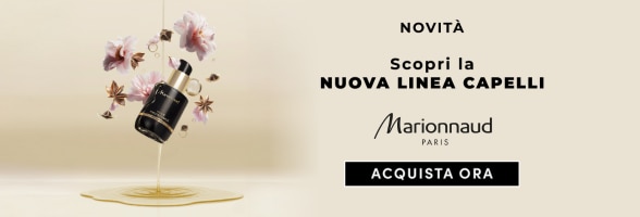 MIT_2026_Marionnaud_Haircare_588X200.png Nuovo trattamento capelli Marionnaud con flacone nero e fiori su sfondo elegante