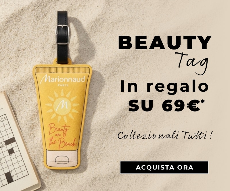 MIT2026-WK30-BeautyTag-HP-Banner.png BEAUTY Tag, in regalo su 69€, esclusiva luggage tag Beauty on the Beach da collezionare, Collezionali Tutti, ACQUISTA ORA