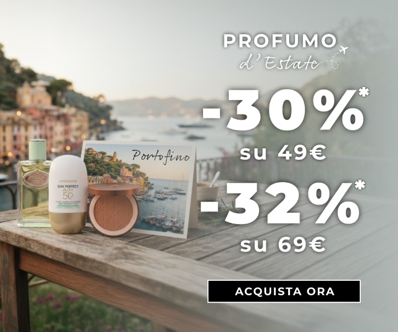 MIT2026-WK34-30su49-32su69-HP-Banner.png PROFUMO d’Estate, Portofino, -30% su 49€ e -32% su 69€, selezione beauty estiva con profumo, bronzer e protezione solare ispirata alla Riviera italiana, ACQUISTA ORA
