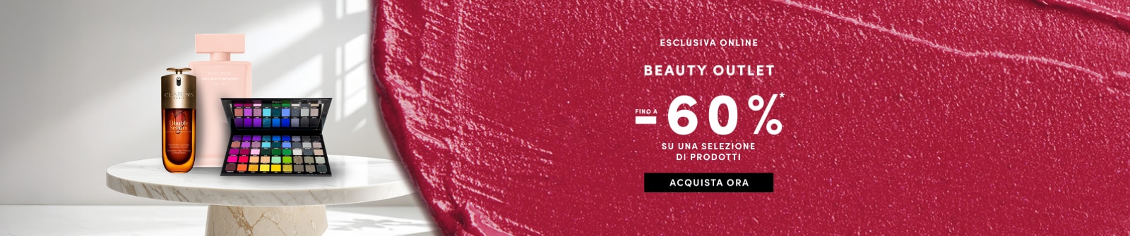 Esclusiva online Beauty Outlet fino a -60% su prodotti