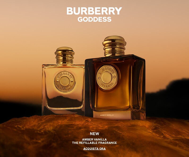 Burberry Goddess Amber Vanilla, la nuova fragranza ricaricabile con note di vaniglia ambrata in eleganti flaconi Burberry Goddess, ACQUISTA ORA