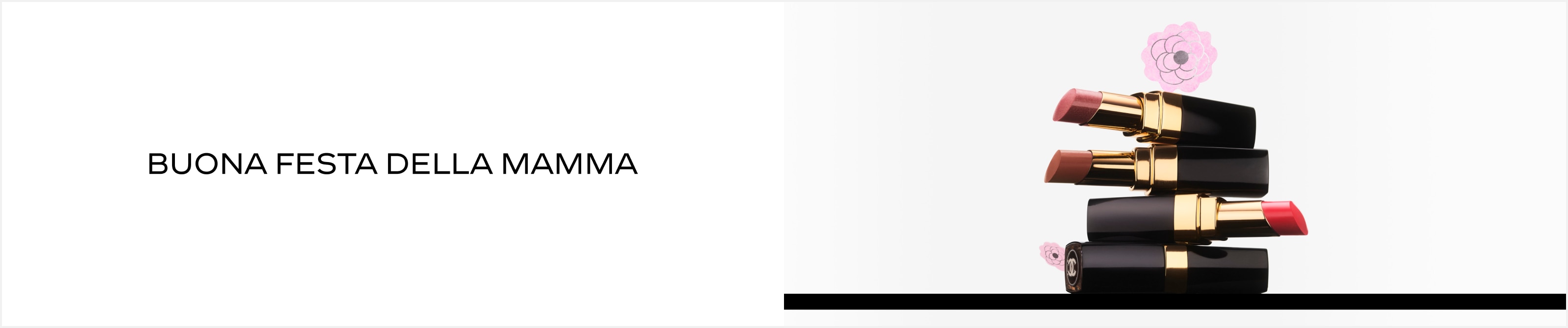 Rossetti Chanel in diverse tonalità, make‑up iconico