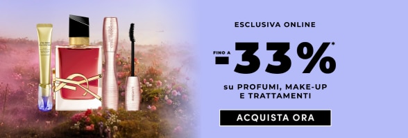 Profumi e make‑up in offerta esclusiva online con sconto fino al 33%, acquista ora.