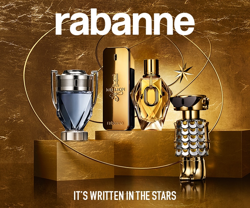 Rabanne it’s written in the stars con profumi 1 Million e fragranze iconiche.