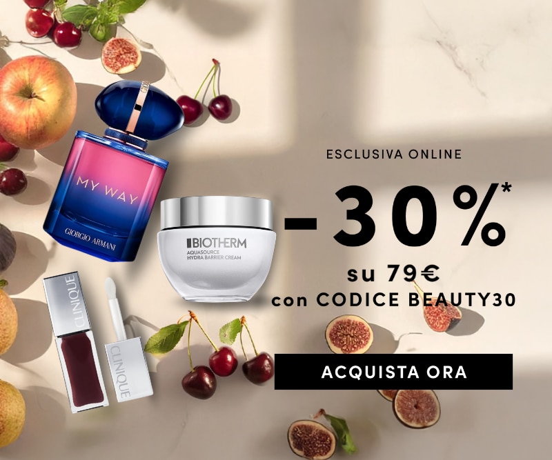 Promo -30% su 79€ online con codice BEAUTY30