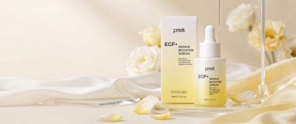 Prreti EGF+ Repair Booster Serum, siero viso con EGF+ per migliorare luminosità, idratazione e l’aspetto della pelle