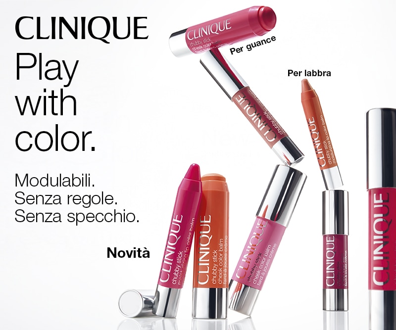 Clinique Chubby Stick, colore modulabile per labbra e guance, novità.