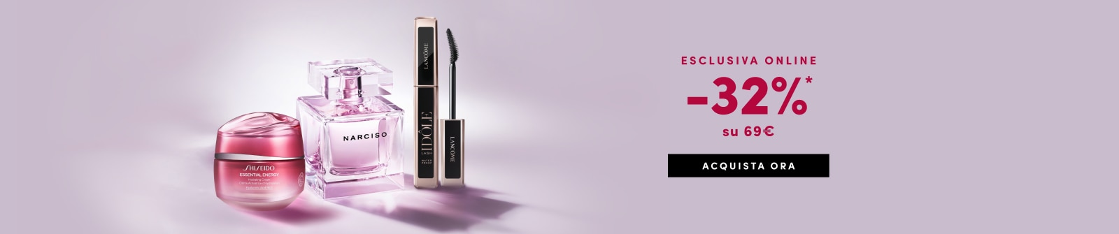 ESCLUSIVA ONLINE -32% su 69€ ACQUISTA ORA
