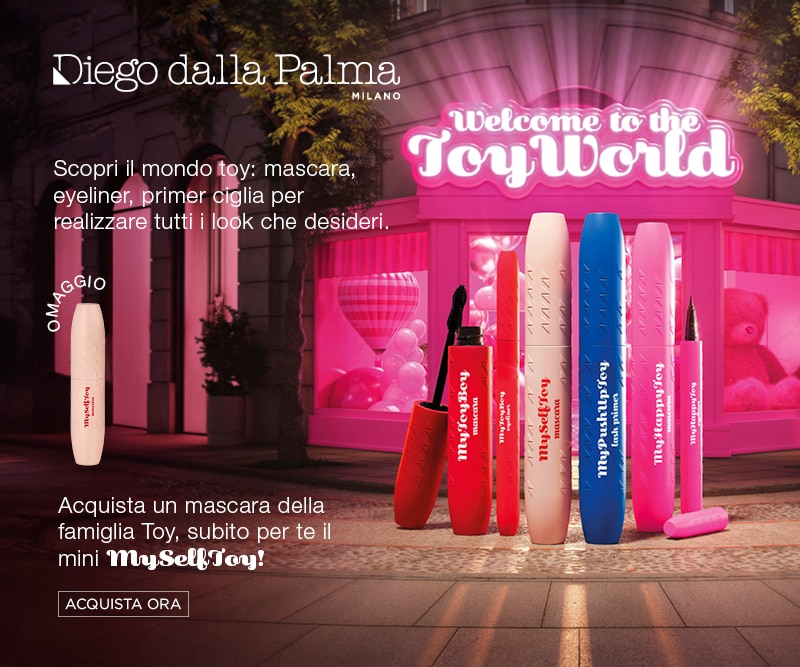 Diego dalla Palma Toy World – mascara, eyeliner, primer ciglia.