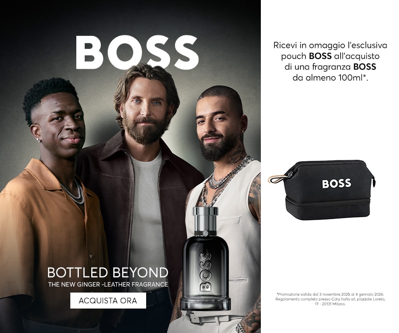 Boss Bottled Beyond The New Ginger-Leather Fragrance. Acquista ora. Ricevi in omaggio l’esclusiva pouch Boss all’acquisto di una fragranza Boss da almeno 100ml.