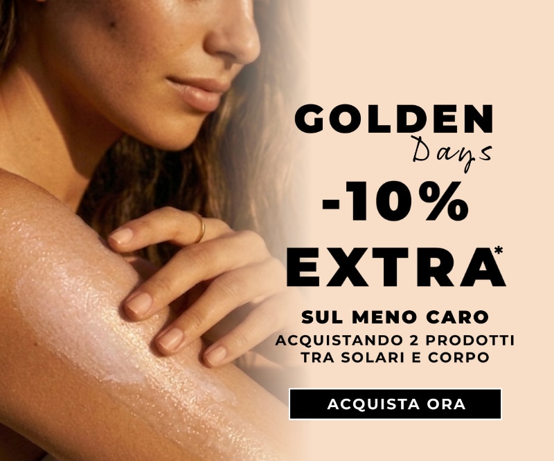 MIT2026-WK14-Corpo-Solari-10ExtraSu2-HP-Banner.png Golden Days -10% extra sul meno caro acquistando 2 prodotti tra solari e corpo acquista ora