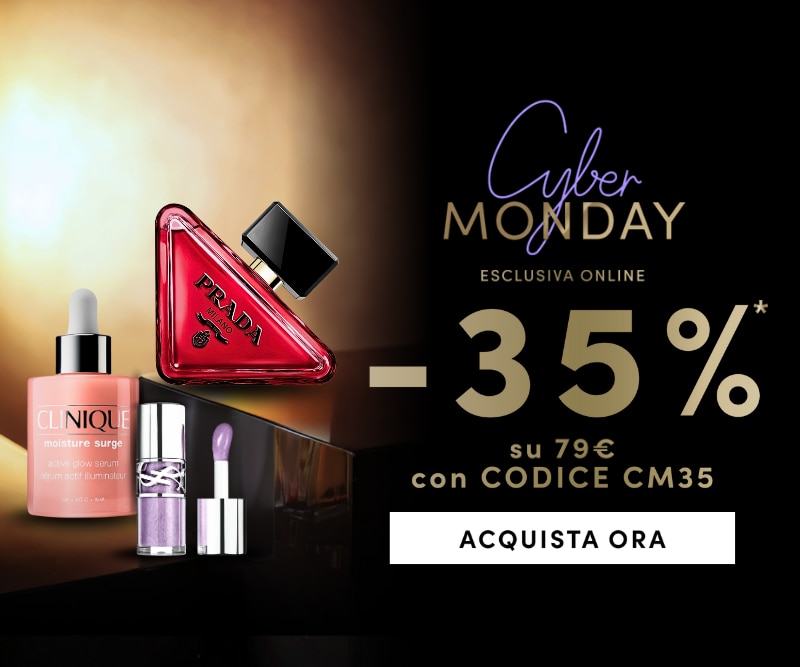 Cyber Monday esclusiva online -35% su 79€ con codice CM35 Acquista ora