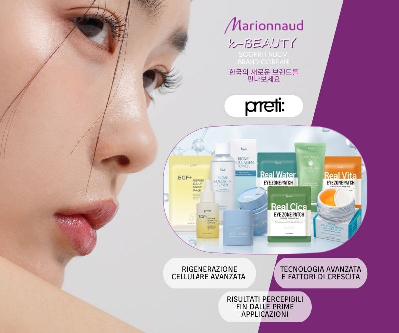 MIT2026-WK32-Prreti-HP-Banner.jpg Prreti K-Beauty, skincare coreana con Biome Collagen, Real Aloe ed EGF+, per rigenerazione cellulare avanzata e pelle luminosa