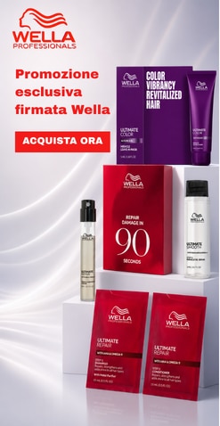 **WELLA PROFESSIONALS**, ricevi 5 sachet Wella Professionals con l’acquisto di almeno 39€ di prodotti per capelli, trattamenti Ultimate Color, Ultimate Repair e Ultimate Smooth, SCOPRI ORA