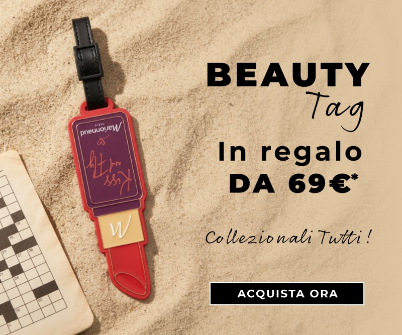 BEAUTY Tag, in regalo da 69€, accessorio esclusivo da collezionare della collezione Beauty Tag, Collezionali Tutti, ACQUISTA ORA