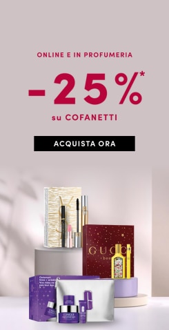 Online e in profumeria -25% su cofanetti