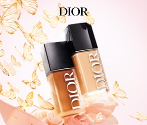 Fondotinta Dior in flaconi beige con design elegante.
