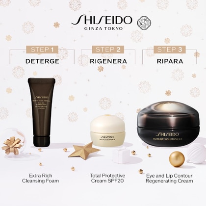 17ml+15ml+15ml Shiseido FUTURE SOLUTION LX HOLIDAY KIT Cofanetto Regalo  1 di 3 