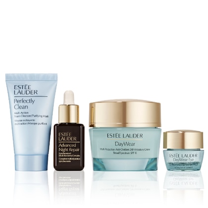 30ml+15ml+50ml+5ml Estée Lauder DAYWEAR MOISTURIZER HOLIDAY SKINCARE SET Cofanetto Regalo  1 di 2 