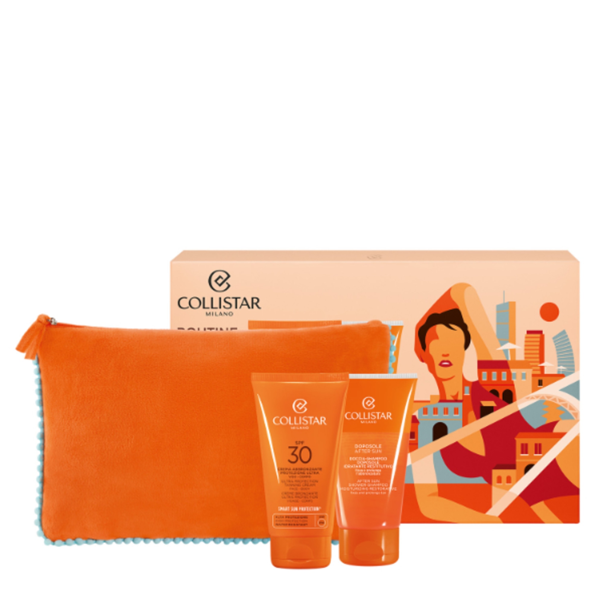 150ml+150ml Collistar COFANETTO CREMA ABBRONZANTE PROTEZIONE ULTRA SPF 30 Cofanetto Solare 1 di 4