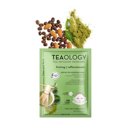 21 ML Teaology MATCHA TEA SUPERFOOD MASCHERA Maschera Viso  1 di 2 