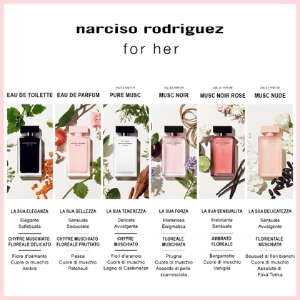 100 ML Narciso Rodriguez PURE MUSC FOR HER Eau De Parfum  1 di 3 