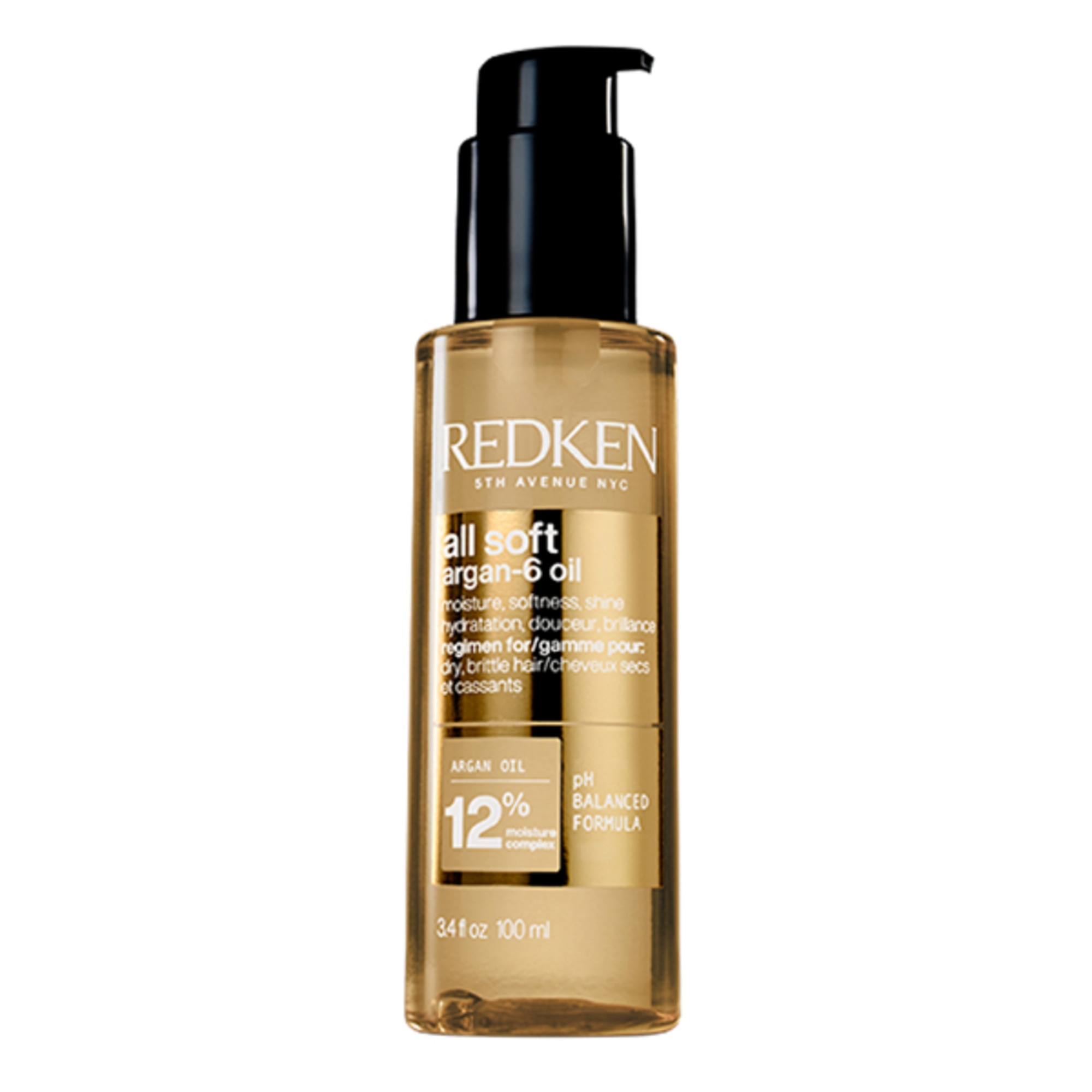 100 ML Redken ALL SOFT ARGAN-6 OIL Olio Per Capelli 1 di 8