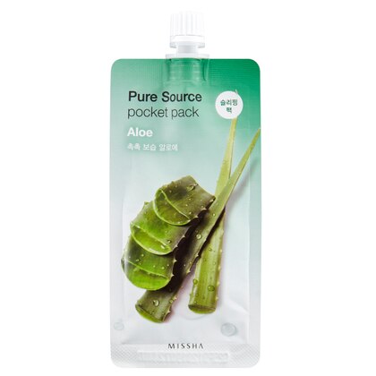 10 ML MISSHA PURE SOURCE POCKET PACK Maschera Notturna Aloe  1 di 1 