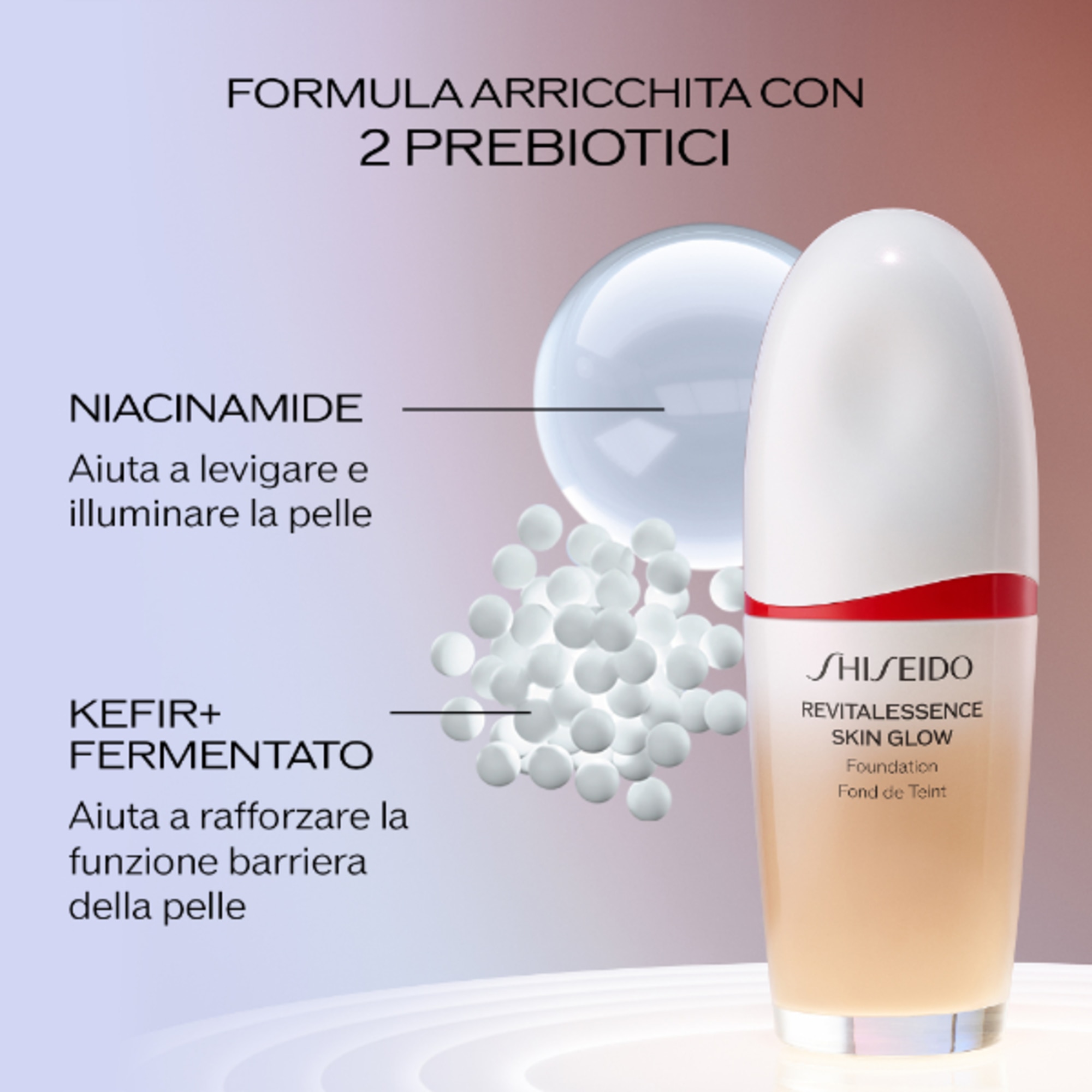 Shiseido REVITALESSENCE SKIN GLOW Fondotinta  1 di 3 