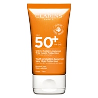 50 ML Clarins CRÈME SOLAIRE JEUNESSE Crema Solare Protezione Molto Alta SPF 50+  1 di 2 