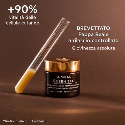 1 PCS Apivita QUEEN BEE Absolute Anti-Aging & Regeneratig Cream - Textue Leggera  1 di 7 