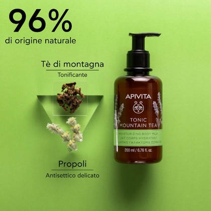 200 ML Apivita TONIC MOUNTAIN TEA Latte Corpo  1 di 7 