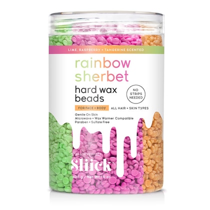 425 G Sliick RAINBOW SHERBET HARD WAX BEADS Perle di Cera Dura al Lime, Lampone e Mandarino  1 di 1 