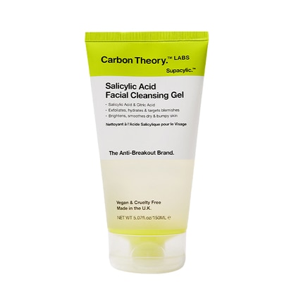 150 ML Carbon Theory SALICYCLIC ACID FACIAL CLEANSING GEL Gel Detergente Viso con Acido Salicilico e Acido Citrico  1 di 1 