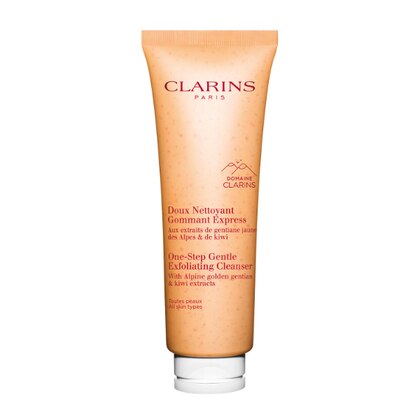 125 ML Clarins DOUX NETTOYANT GOMMANT EXPRESS Detergente Esfoliante Delicato  1 di 3 