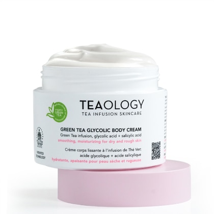 260 ML Teaology GREEN TEA GLYCOLIC BODY CREAM Crema Corpo Levigante  1 di 3 