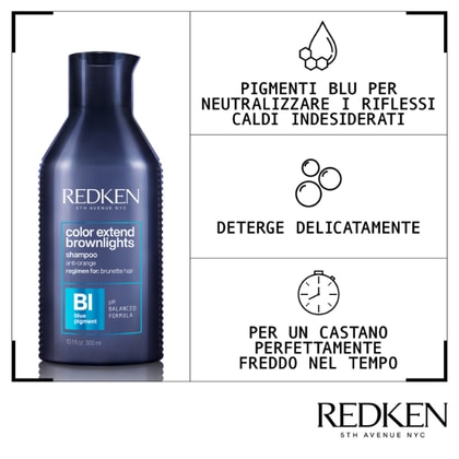 300 ML Redken COLOR EXTENDED BROWNLIGHTS Shampoo  1 di 3 