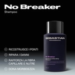 280 ML Sebastian NO BREAKER Shampoo per Capelli Danneggiati 2 di 7 Shampoo per Capelli Danneggiati