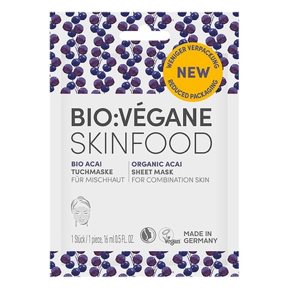 16ML Biovegane ACAI BIO Maschera tessuto pelli sensibili  1 di 1 