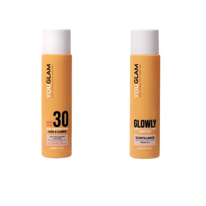 100ml+100ml YOUGLAM KIT SOLARE SPF 30 Cofanetto Solare  1 di 3 