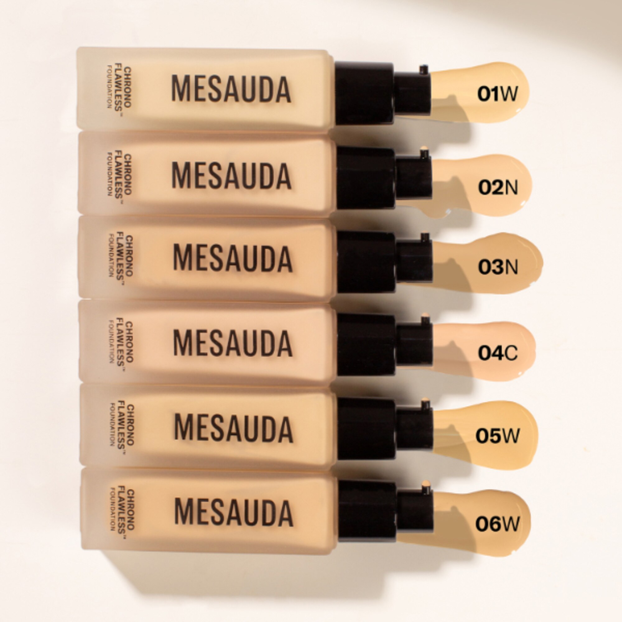  Mesauda CHRONO FLAWLESS FOUNDATION Fondotinta Fluida Lunga Tenuta  1 di 6 