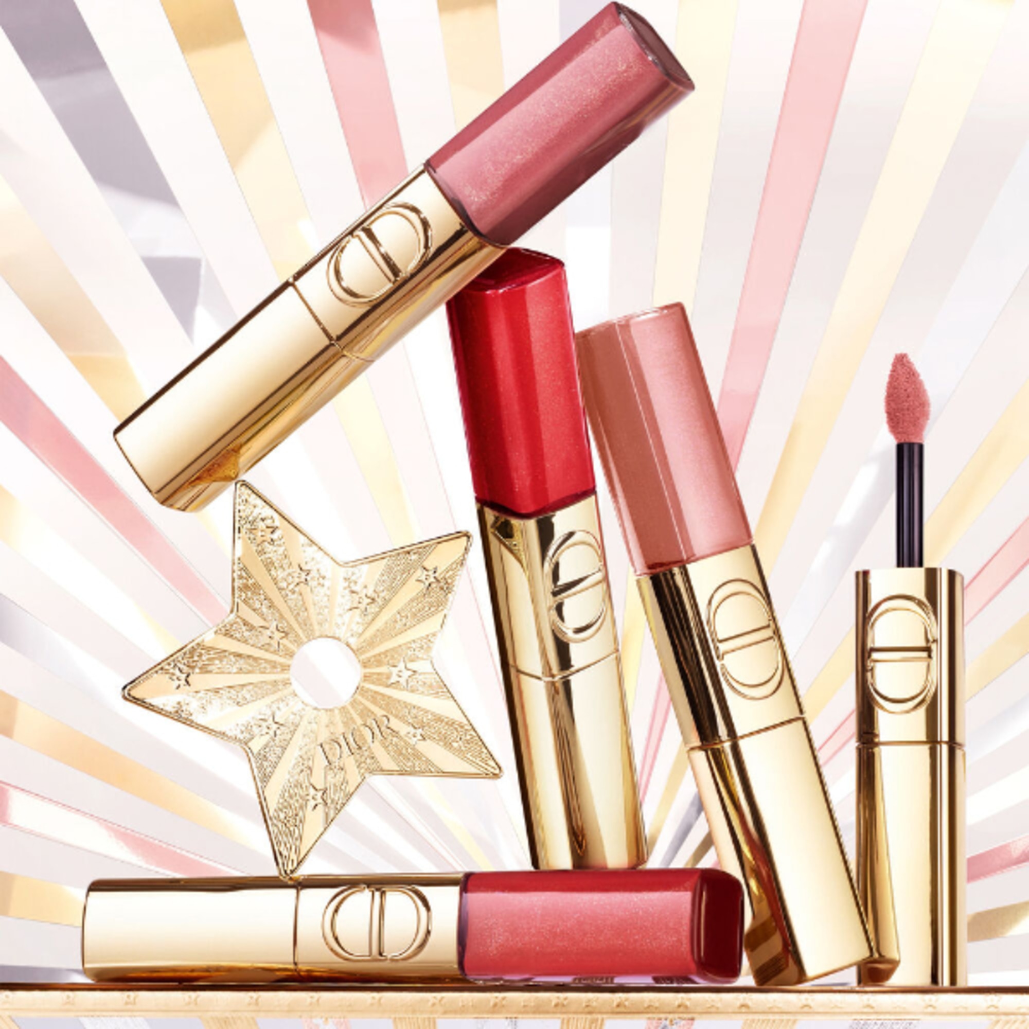 Duo Rossetto e Gloss con Finish Glitterato o Brillante