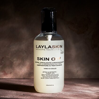 250 ML Layla SKIN OFF Acqua Esfoliante Viso e Collo  1 di 3 