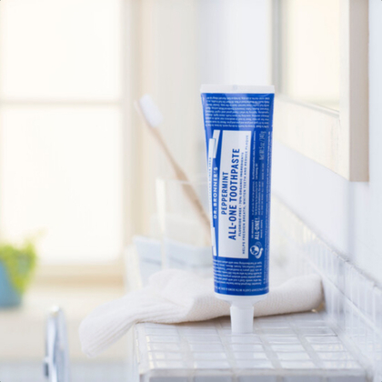 140 G DR BRONNER’S TOOTHPASTE Dentifricio All One  1 di 2 