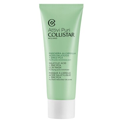 75ML Collistar MASCHERA ALL'ARGILLA ACIDO SALICILICO + ZINCO PCA Maschera Purificante Minimizza Pori  1 di 3 