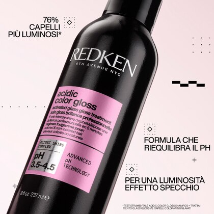 237 ML Redken ACID COLOR GLOSS Trattamento Glass Gloss per Capelli Colorati  1 di 3 